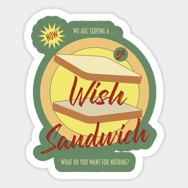 Wish Sandwich Sticker by podpol